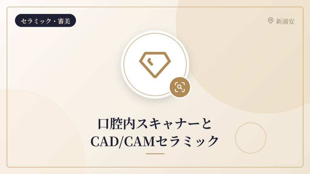 口腔内スキャナーとCAD/CAMセラミック